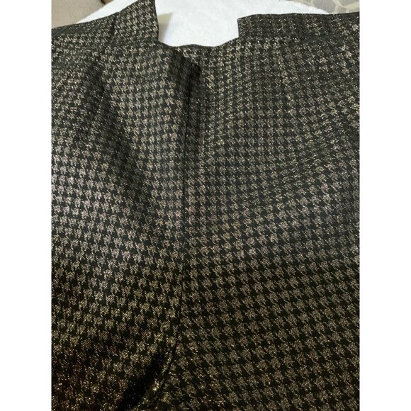 Time and Tru Women’s Size 14 Gold  & Black Millennium Side  Zip Skinny Pants - Picture 1 of 10